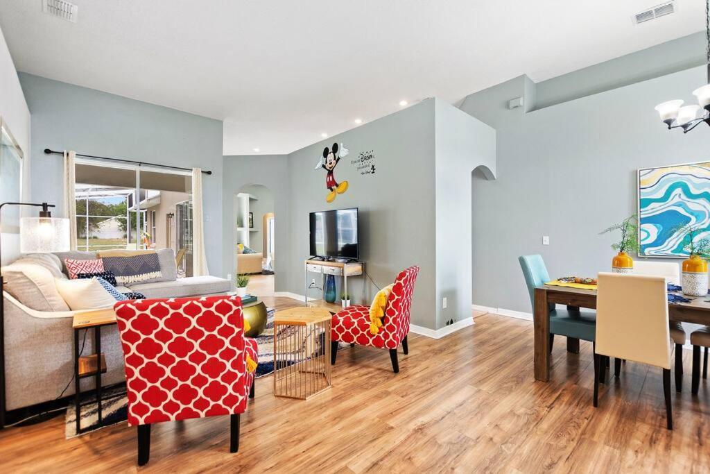 Spacious Disney Themed 5Bed Villa! Private Heated Enclosed Pool/Spa/Bbq! Davenport Exterior photo